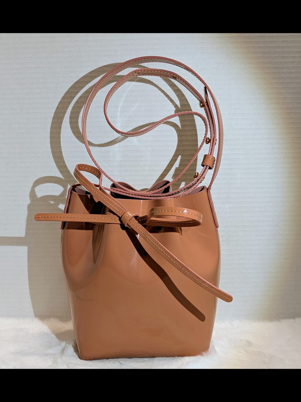 Mansur Gavriel Mini Mini Bucket Bag - Patent Leather